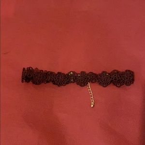 Lace Burgundy Choker